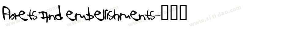 Florets And Embellishments字体转换